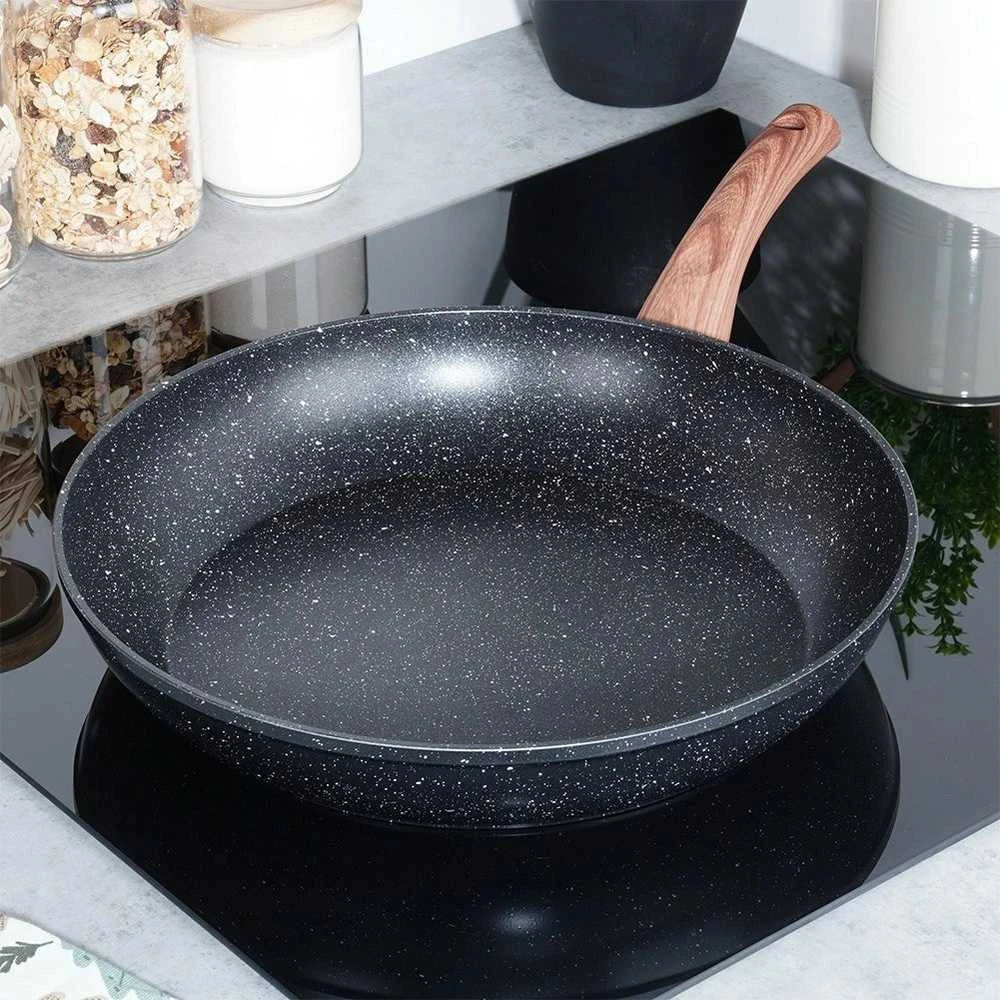 Granito indukcinė keptuvė, neprideganti, tvirta, patvari VILDE 32 cm