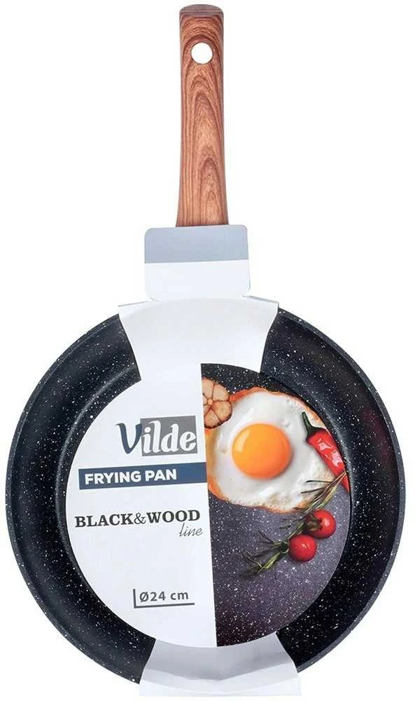 Granito indukcinė keptuvė, neprideganti, tvirta, patvari VILDE 24 cm