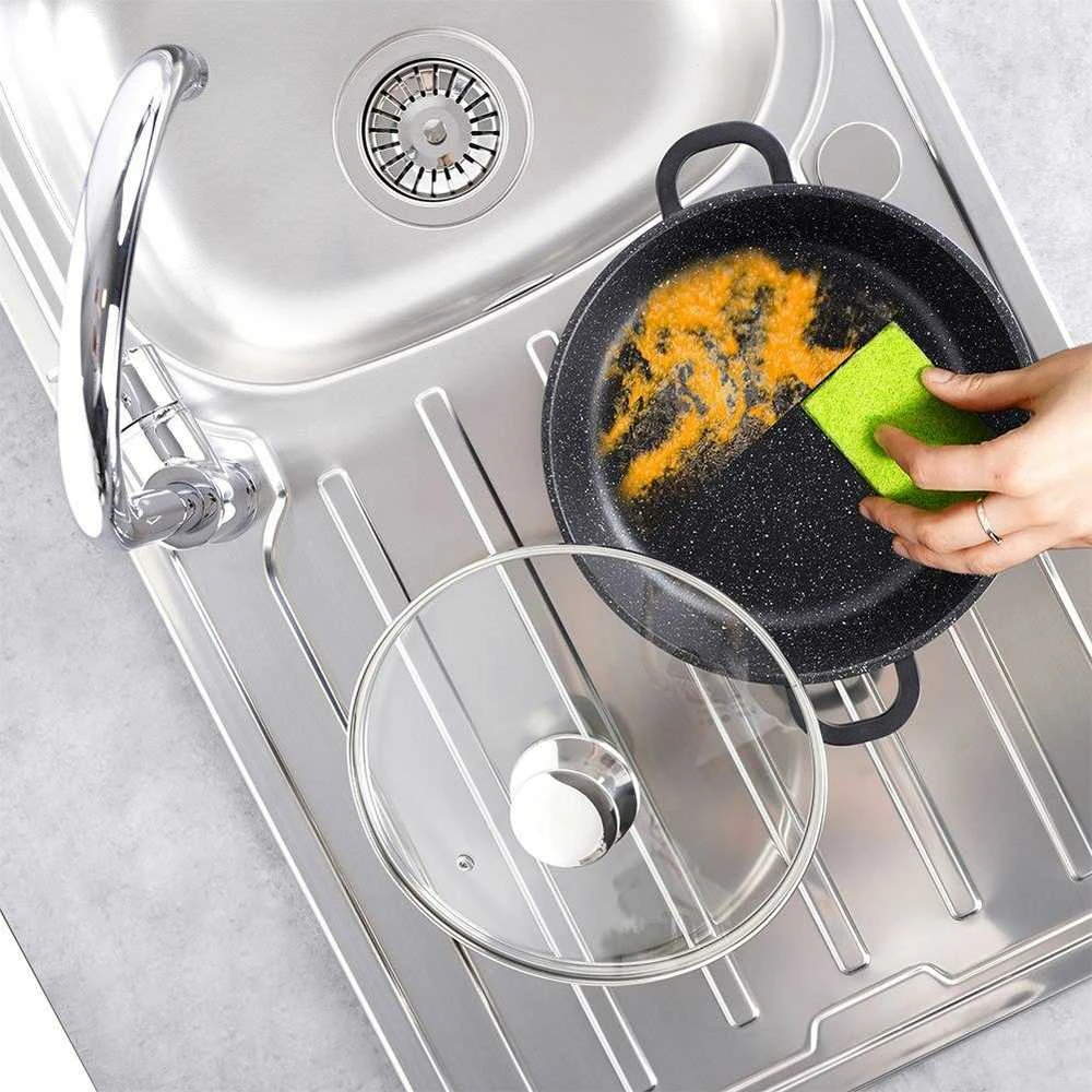 Granito keptuvės puodas 24 cm GRANDE dujų indukcija