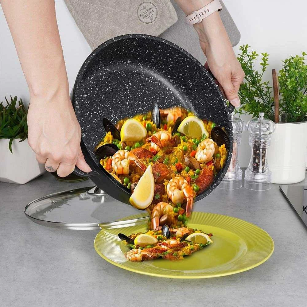 Granito keptuvės puodas 28 cm GRANDE dujų indukcija