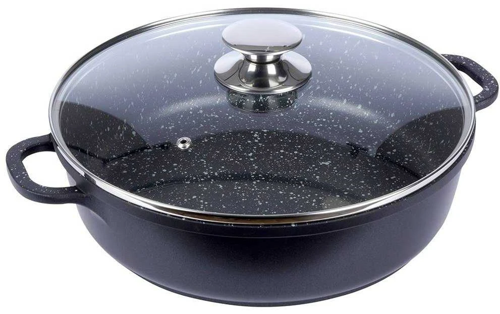 Granito keptuvės puodas 28 cm GRANDE dujų indukcija