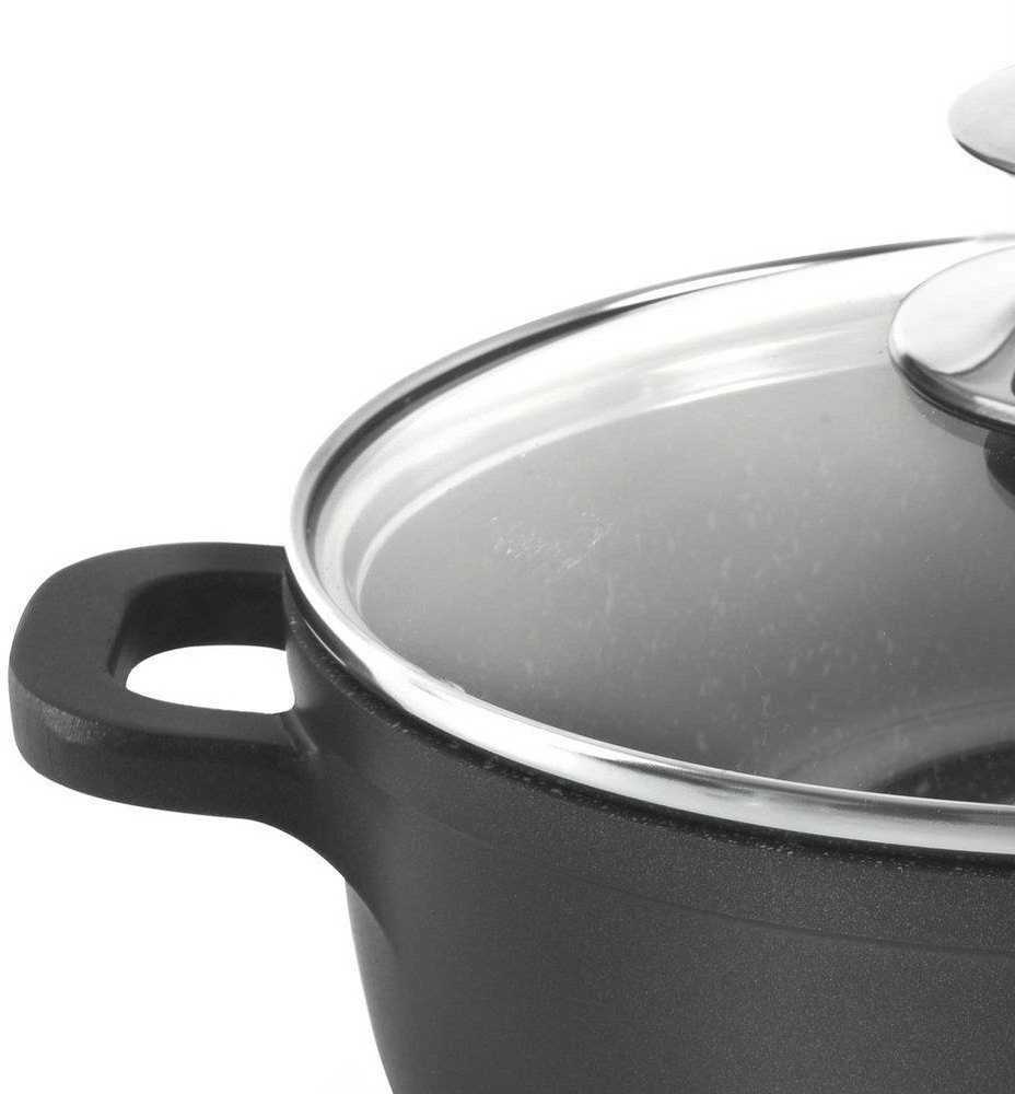 Granito puodas su dangteliu, indukcinis GRANDE ORION 16 cm 1,4 l