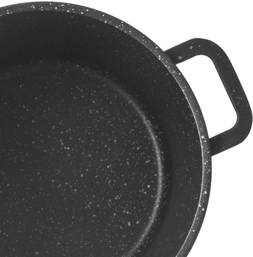 Granito puodas su stikliniu dangteliu, aukštas GRANDE, 2 l