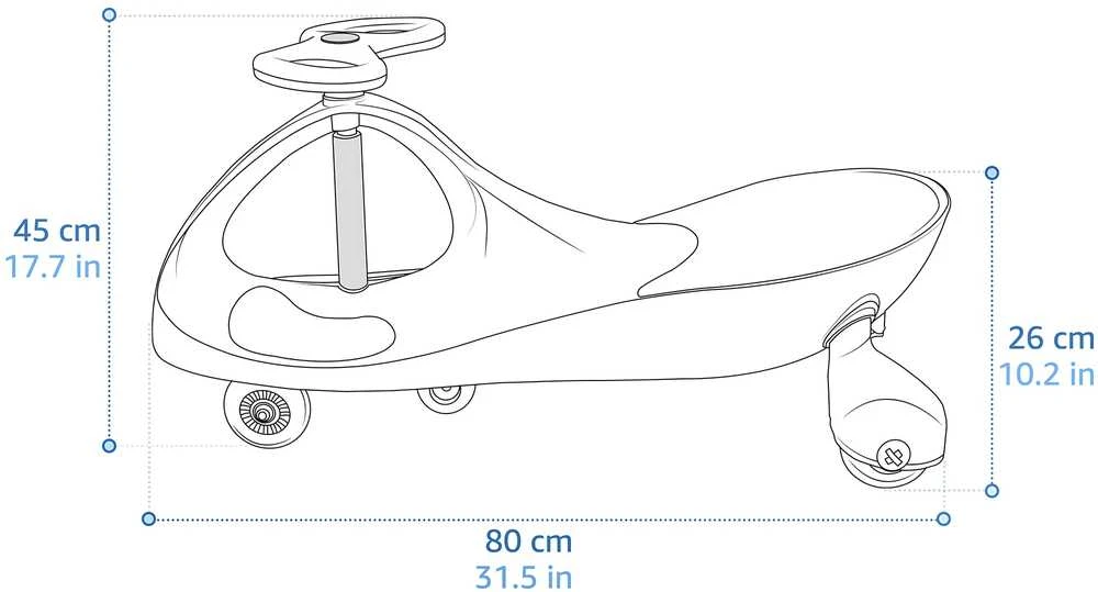 „Gravity Ride-On“ meteoras „Swingo Mėlyna“.