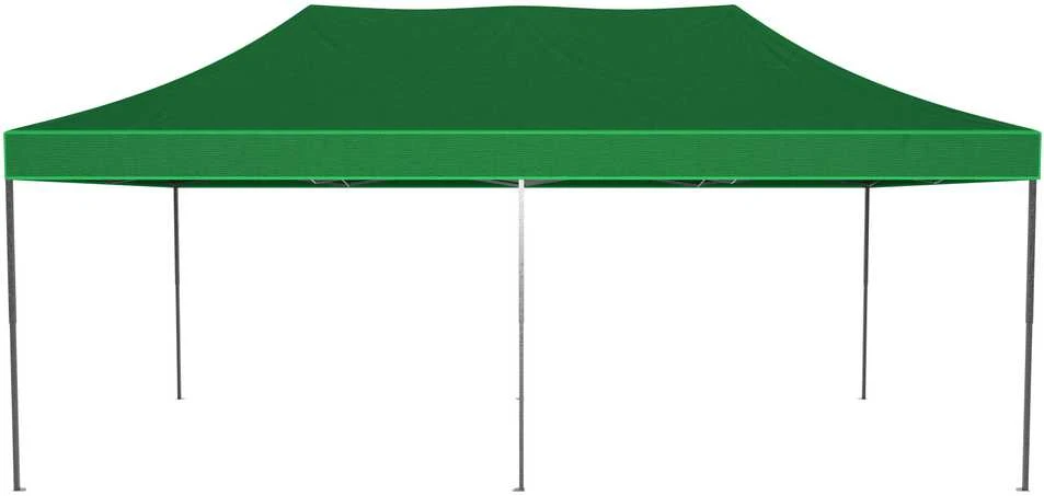 Greitosios prekybos paviljonas - 3x6 m - 3 sienos - žalia