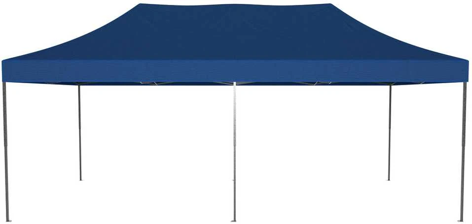 Greitosios prekybos paviljonas - 3x6 m - 3 sienos - mėlynos spalvos