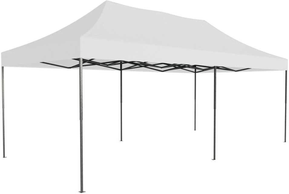 Greitosios prekybos paviljonas - 3x6 m - 3 sienos - baltos spalvos