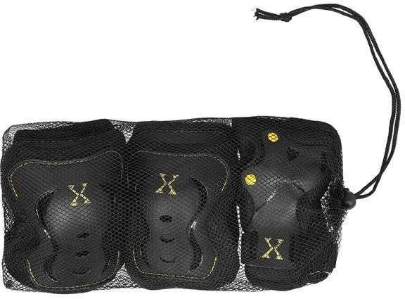 H320 juoda ir geltona DYDIS. XL NILS EXTREME PROTECTOR RINKINYS