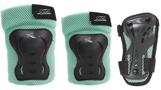 H706 JUODOS IR MĖTINĖS DYDŽIO. L NILS EXTREME PROTECTOR RINKINYS