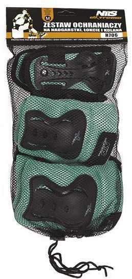 H706 JUODOS IR MĖTINĖS DYDŽIO. L NILS EXTREME PROTECTOR RINKINYS