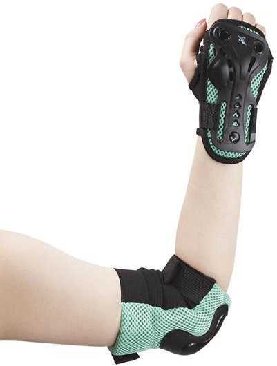 H706 JUODOS IR MĖTINĖS DYDŽIO. L NILS EXTREME PROTECTOR RINKINYS