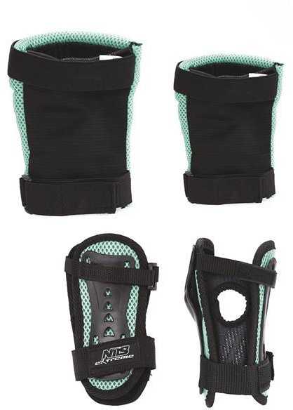 H706 JUODOS IR MĖTINĖS DYDŽIO. L NILS EXTREME PROTECTOR RINKINYS