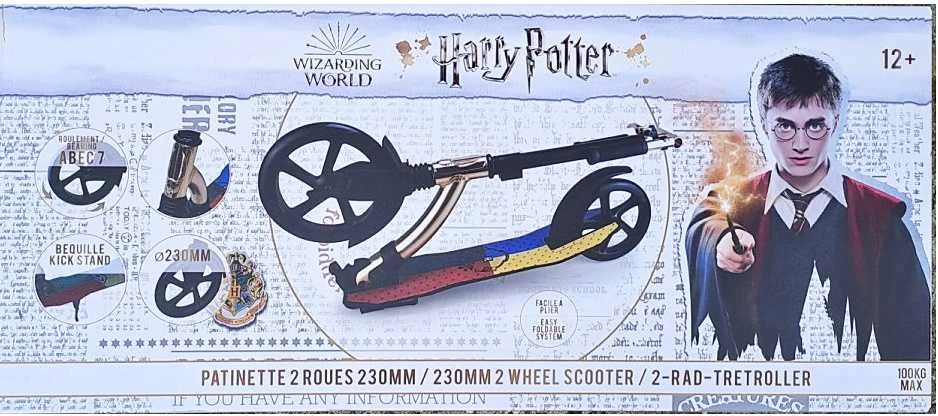 HARRY POTTER paspirtukas vaikams sulankstomi ratai 230 mm iki 100 kg D'arpeje