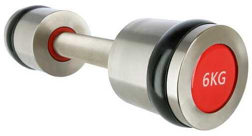 HH06 2 x 6 KG HMS PREMIUM CHROME Hanteliai