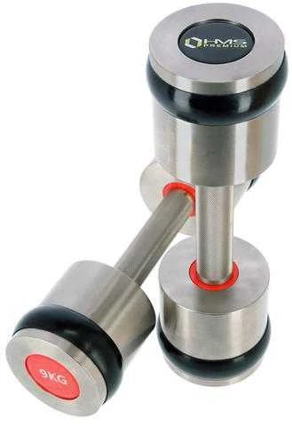 HH09 2 x 9 KG HMS PREMIUM CHROME Hanteliai