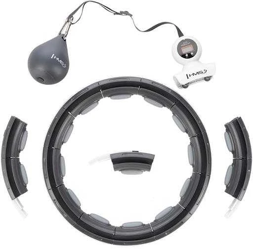 HHM15 HULA HOP Juodas SU MAGNETU IR SVORIU + HMS SKAITIKLIS