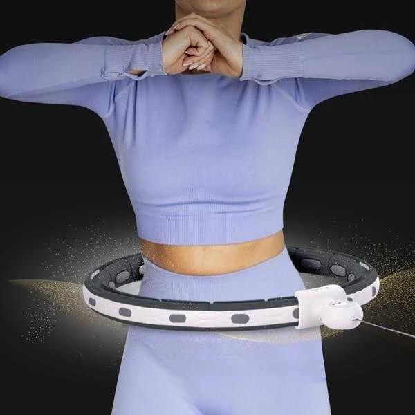 HHM15 HULA HOP Juodas SU MAGNETU IR SVORIU + HMS SKAITIKLIS