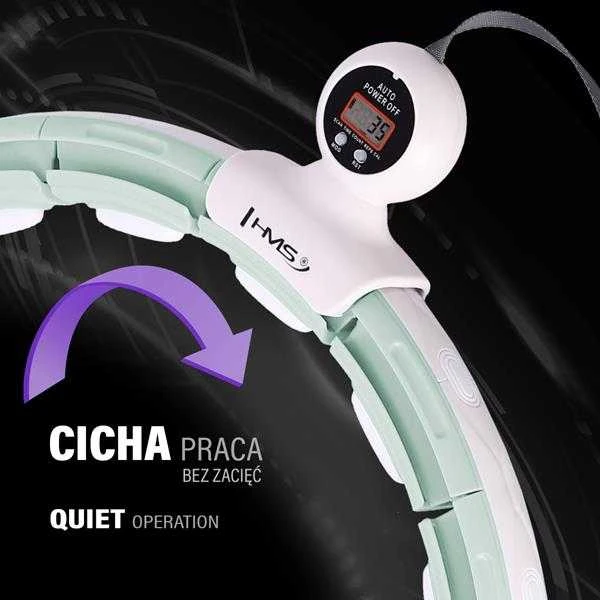 HHM15 HULA HOP Žalias SU MAGNETU IR SVORIU + HMS SKAITIKLIS