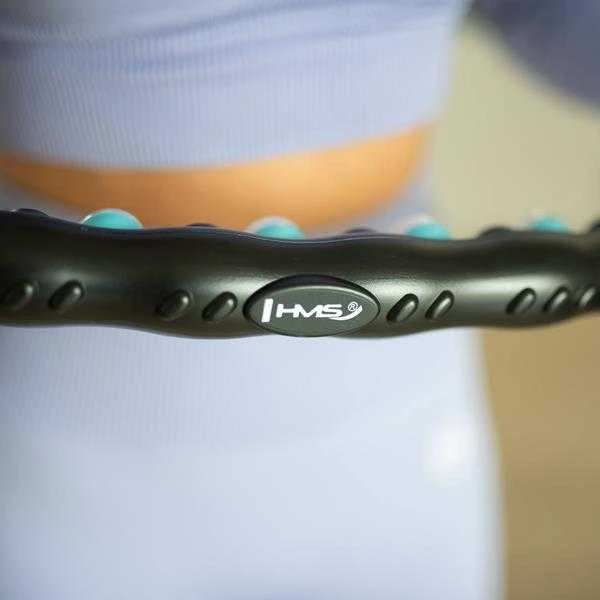 HHP006 JUODAI MĖLYNAI HULA HOP MASAŽAS SU MAGNETAIS 98cm HMS