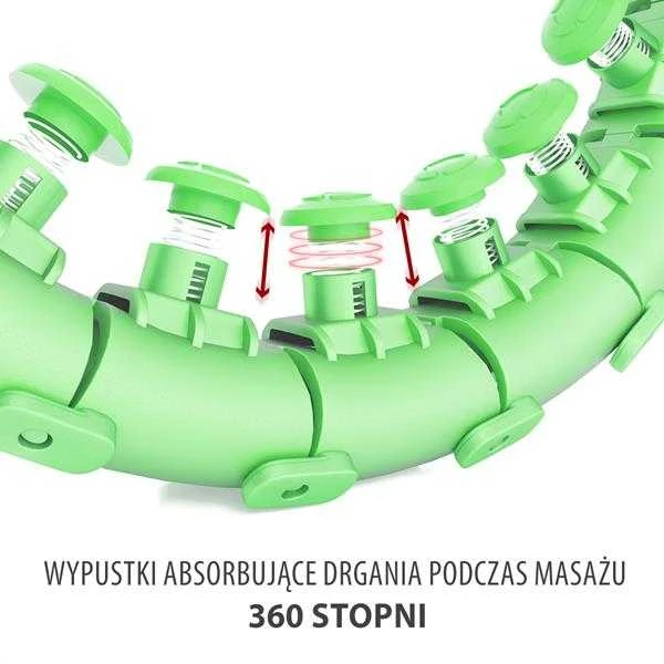 HHW01 HULA HOP Žalias SU dygliukais IR HMS SVORIU