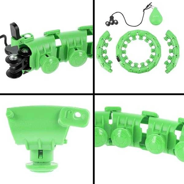 HHW01 HULA HOP Žalias SU dygliukais IR HMS SVORIU