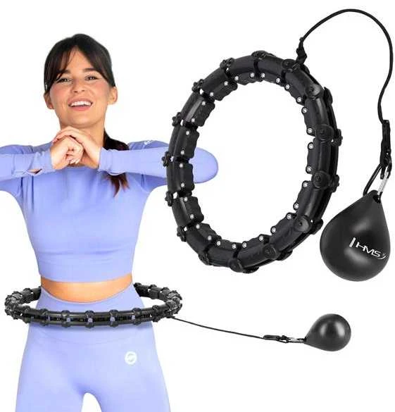 HHW02 HULA HOP Juodas SU KUBILIAIS IR HMS SVORIU