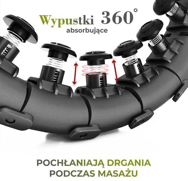 HHW12 PLIUS DYDŽIO HULA HOP Juodas SU KUBILIAIS IR HMS SVORIU