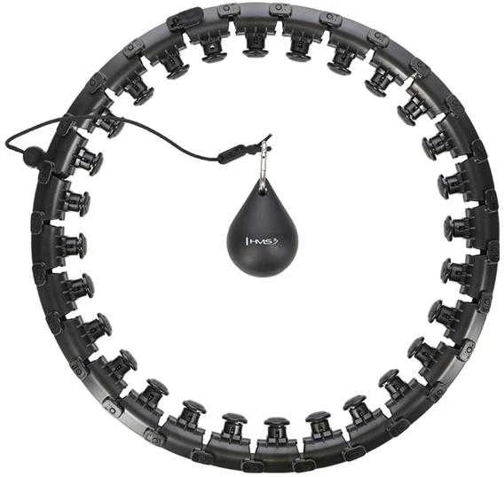 HHW12 PLIUS DYDŽIO HULA HOP Juodas SU KUBILIAIS IR HMS SVORIU