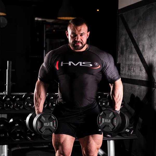 HPC 32,5kg poliuretano hantelio CPU HMS