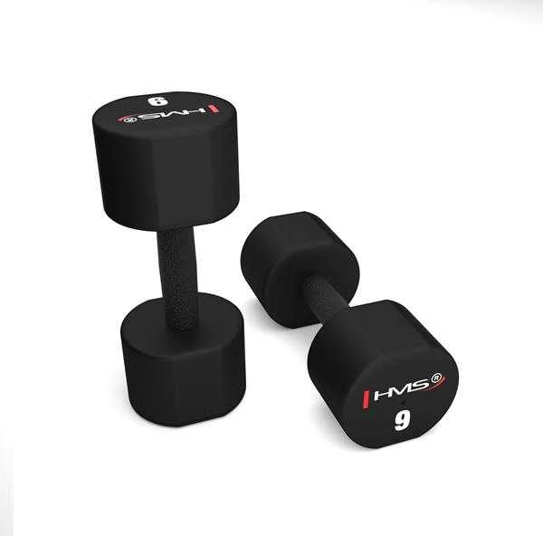 HPT09 2 x 9 KG POLIURETANINIS TPU HMS Hanteliai