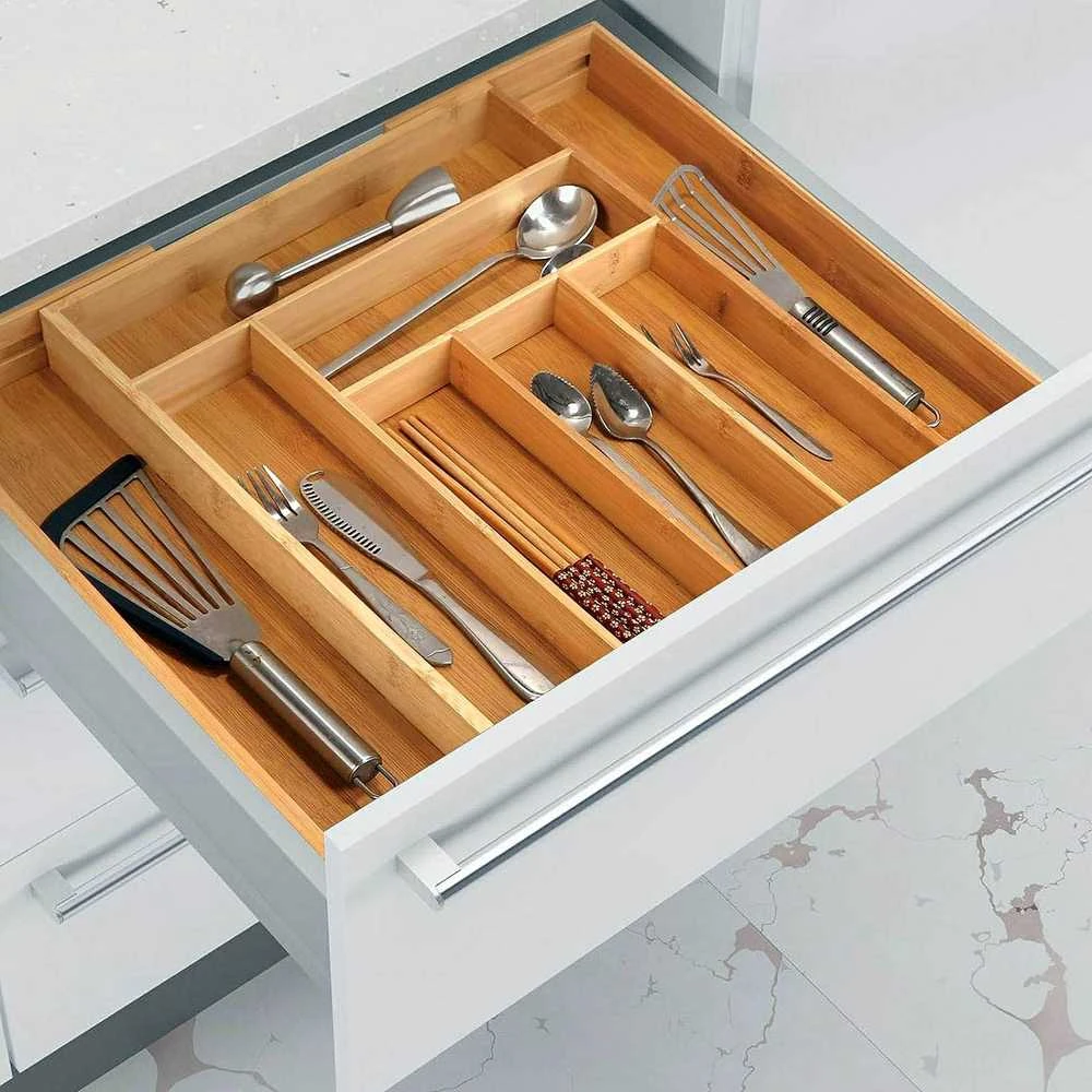 IKAR bambukinių stalo įrankių tvarkyklė