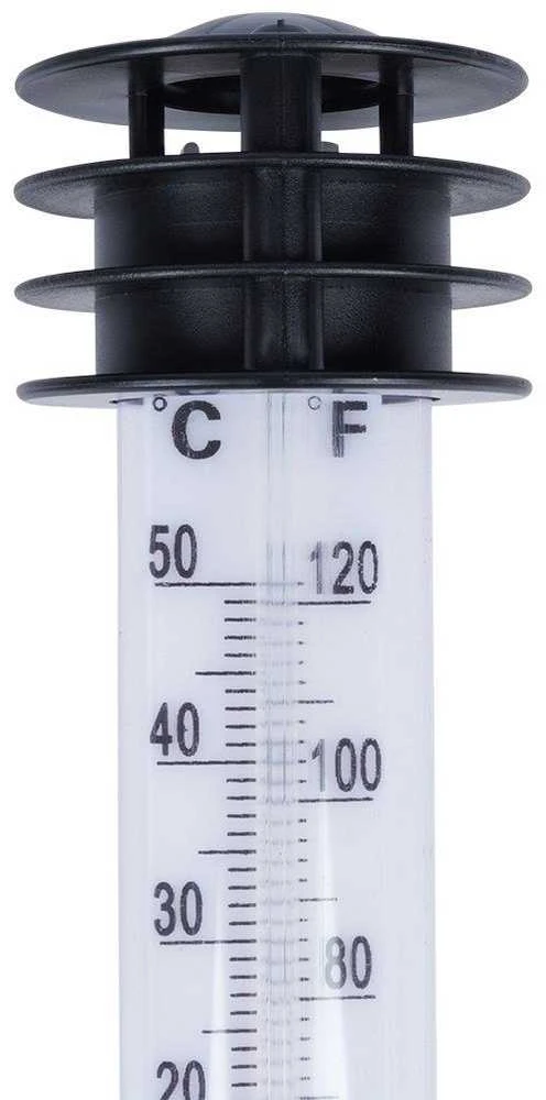 Išorinis termometras, baltas, 23 cm, įdėtas
