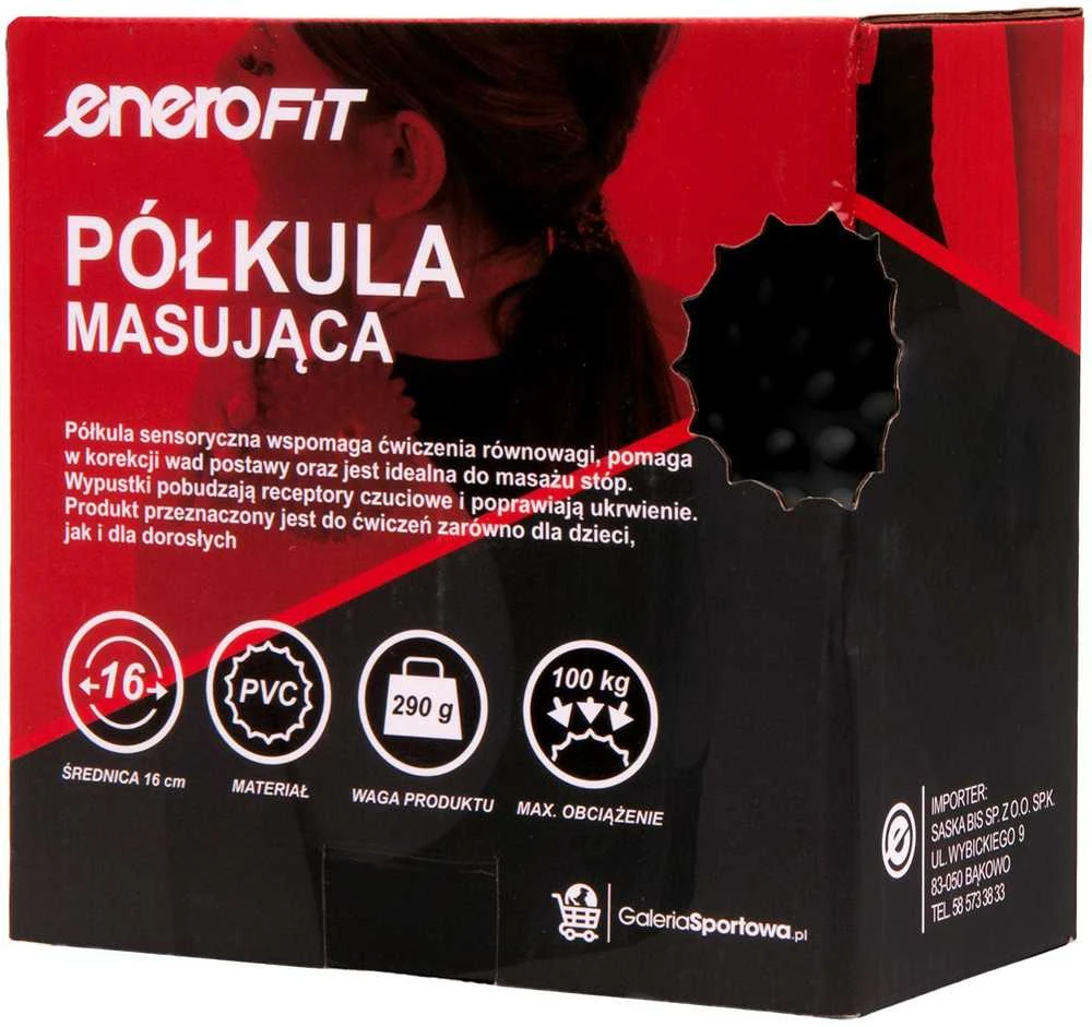 JAUTIMO MASAŽAS PUSRUTULIU Juodas ENERO FIT