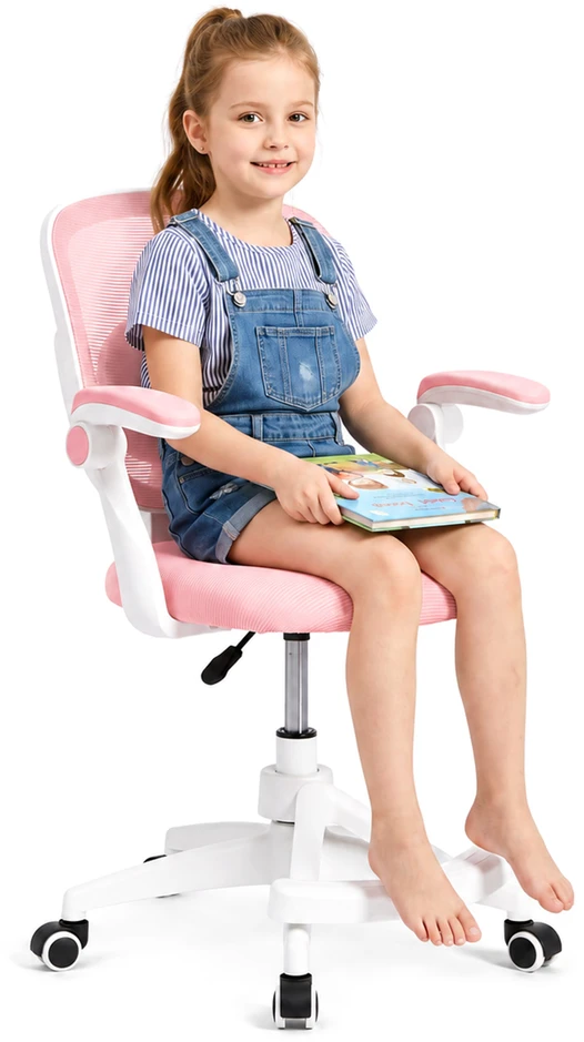 JUNIOR rožinė besisukanti kėdė