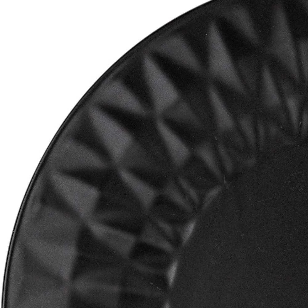 Juoda keramikinė desertinė lėkštė, SOHO CLASSIC 20 cm