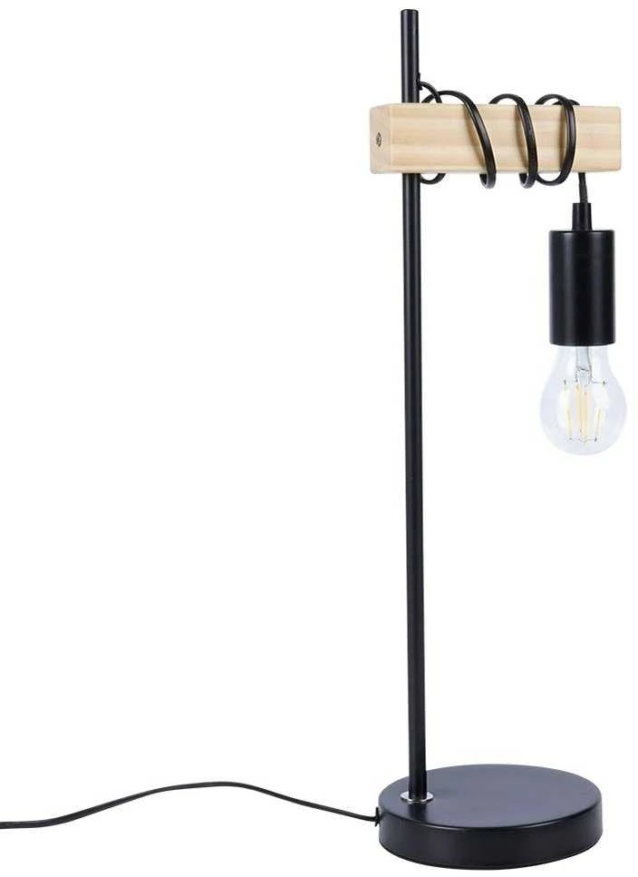 Juoda stalinė lempa 51 cm