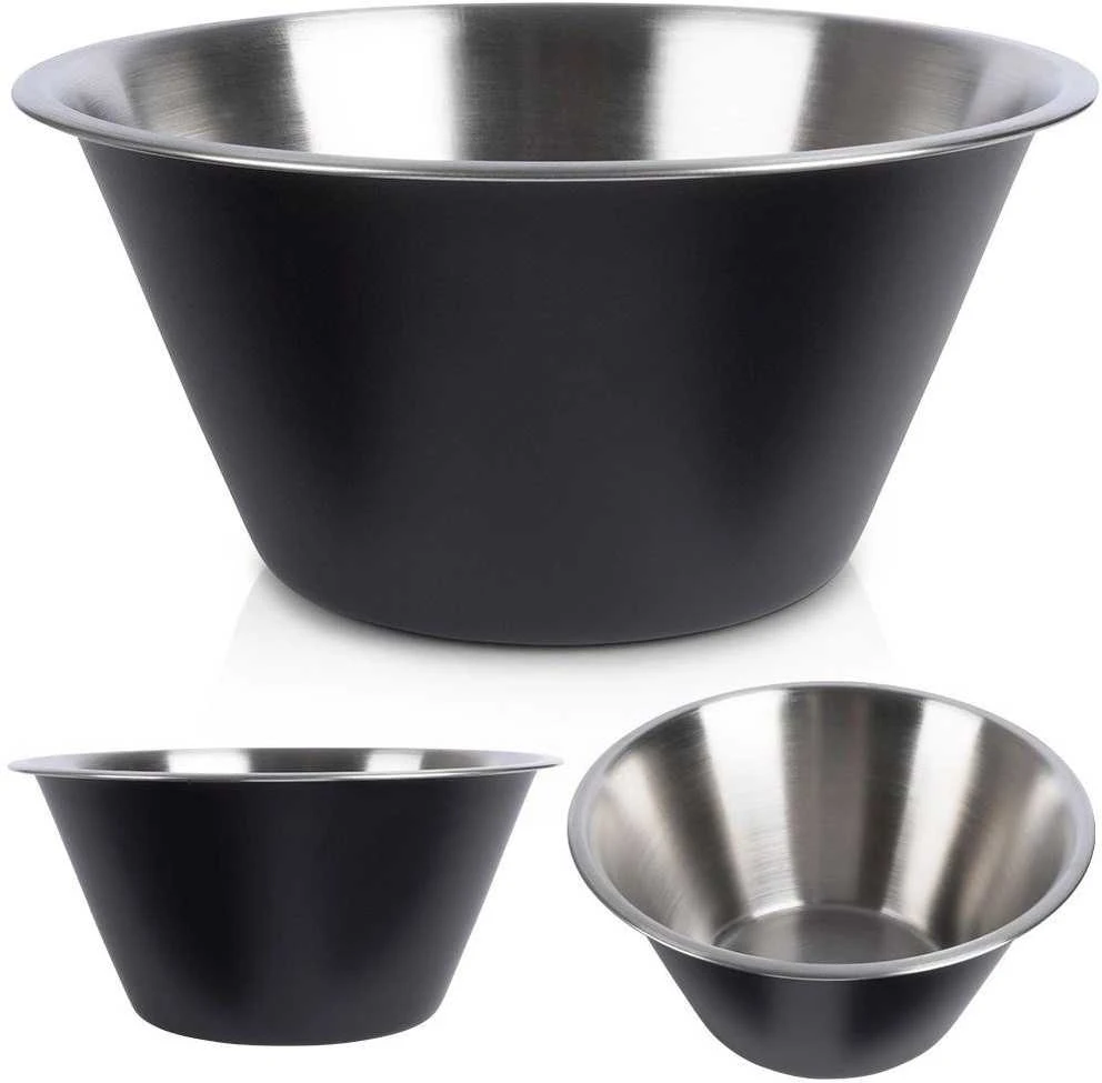 Juodo plieno virtuvės dubuo 22 cm, 2 l