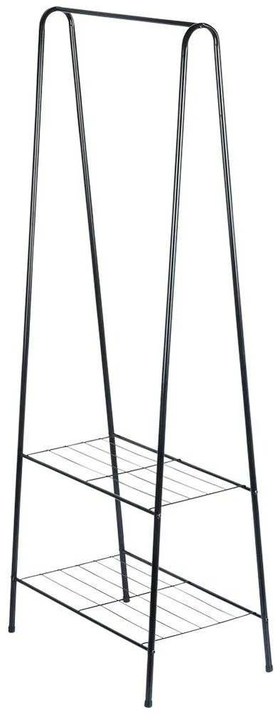 Juodos metalinės drabužių kabykla, 153 cm