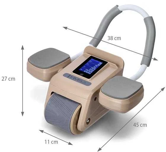 KA08 BROWN ABS AUTOMATINIS PILVO RAUMENŲ MANTINIMO RATAS SU LCD EKRANU IR HMS Įkrovimu