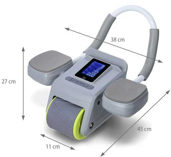 KA08 Pilkas ABS AUTOMATINIS PILVO RAUMENŲ MANTINIMO RATAS SU LCD EKRANU IR HMS Įkrovimu