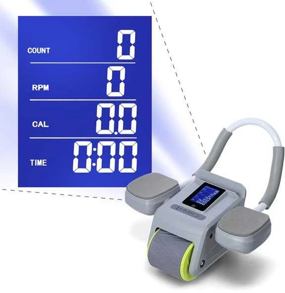 KA08 Pilkas ABS AUTOMATINIS PILVO RAUMENŲ MANTINIMO RATAS SU LCD EKRANU IR HMS Įkrovimu