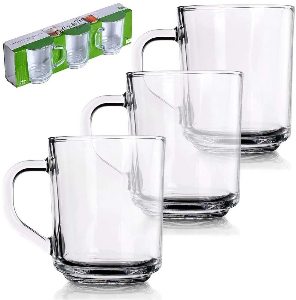 Kavos ir arbatos stiklinės 230 ml 3 vnt.
