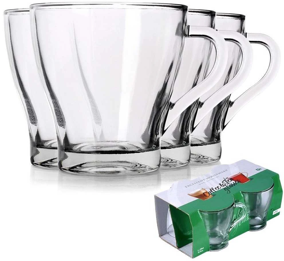 Kavos ir arbatos stiklinės 280 ml 4 vnt.