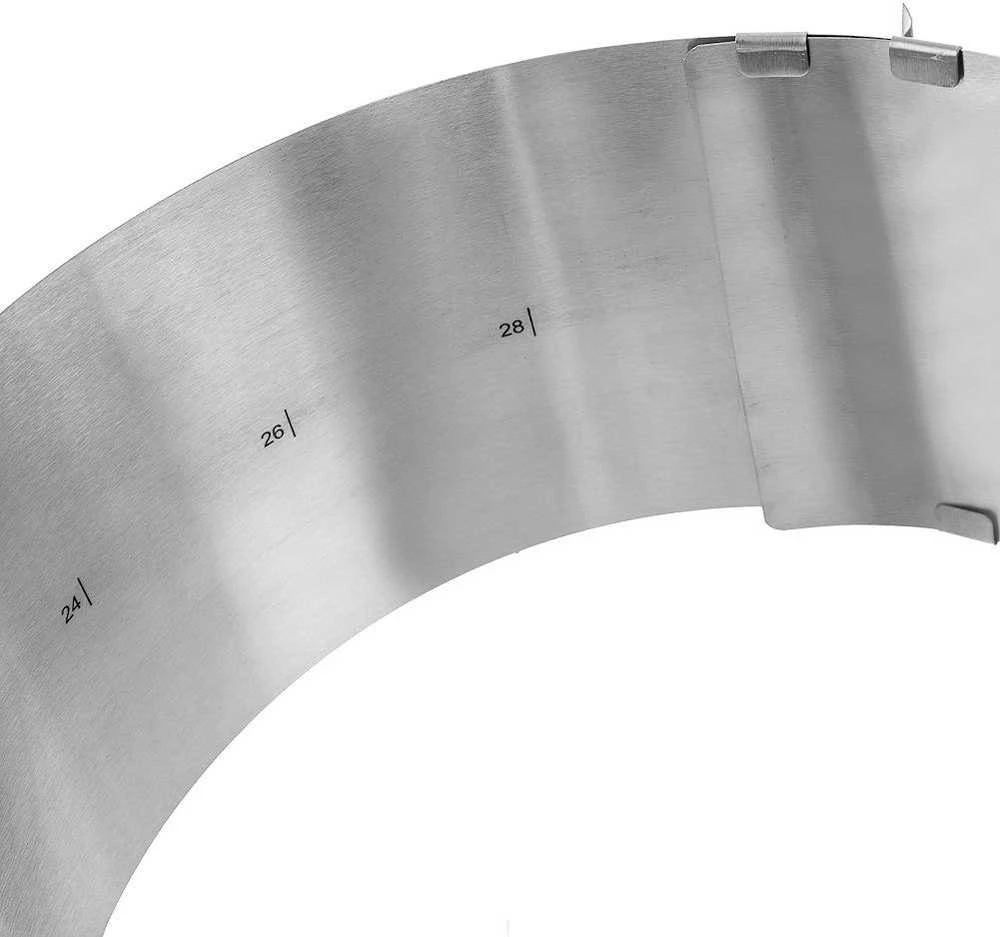 Kepimo juostos forma / reguliuojama torto forma, apvali, plieninė, 16-30 cm