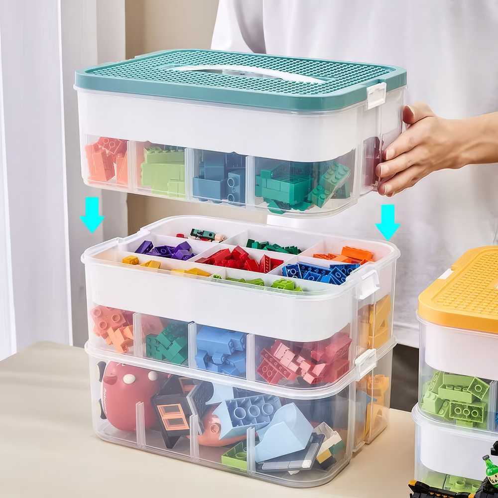 Keturių aukštų dėžė LEGO žaislams