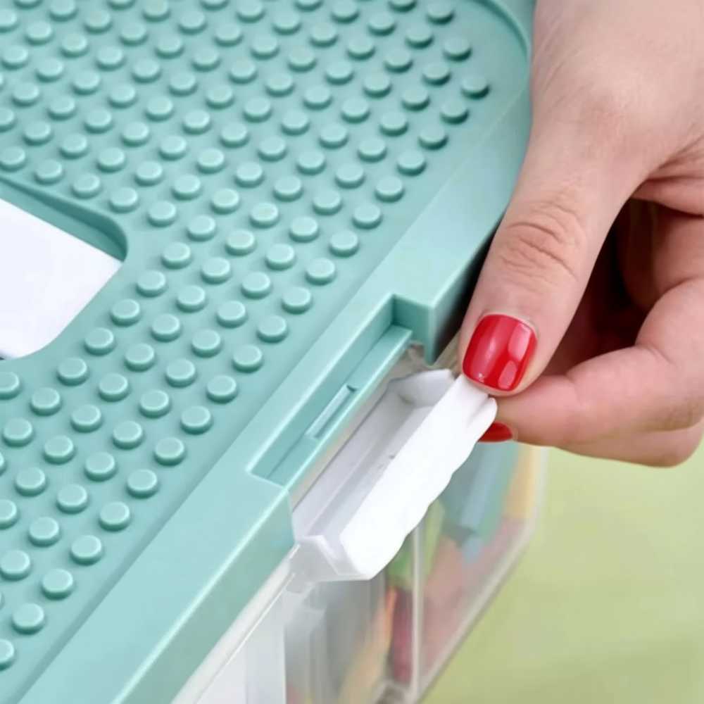 Keturių aukštų dėžė LEGO žaislams