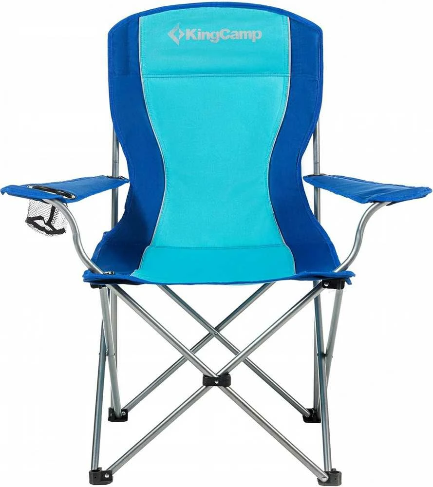 KING CAMP Mėlyna Folding Camping Žvejybos turistų kėdė