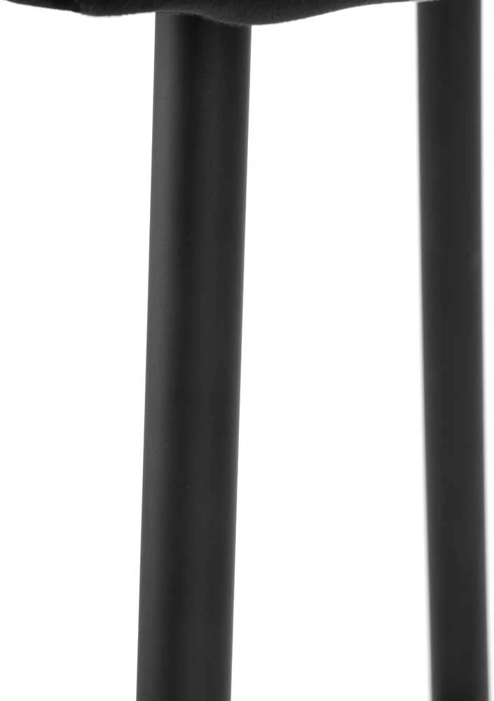 KINGSTON juoda Velvet baro kėdė