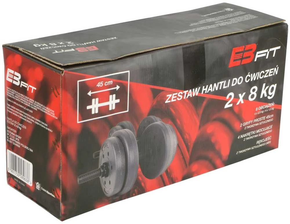 KOMPOZICINIS Hantelis 16 KG (2X8 KG) EB FIT