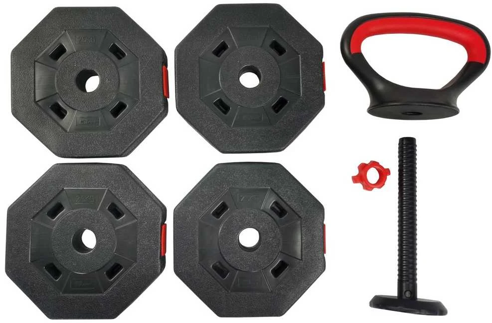 KOMPOZICINIS hantelis KETTLEBELL 10 KG (4X2.5KG) EB FIT